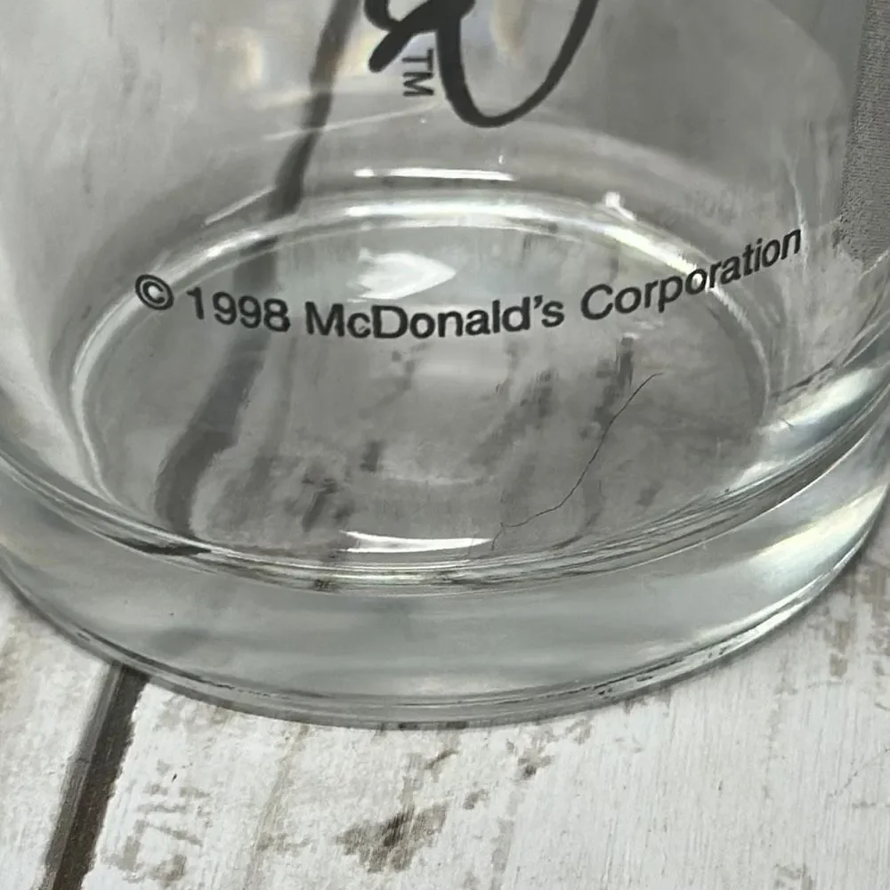 Vintage 1998 Nascar 50th Anniversary Bill Elliot McDonald's Pint Drinking Glasse
